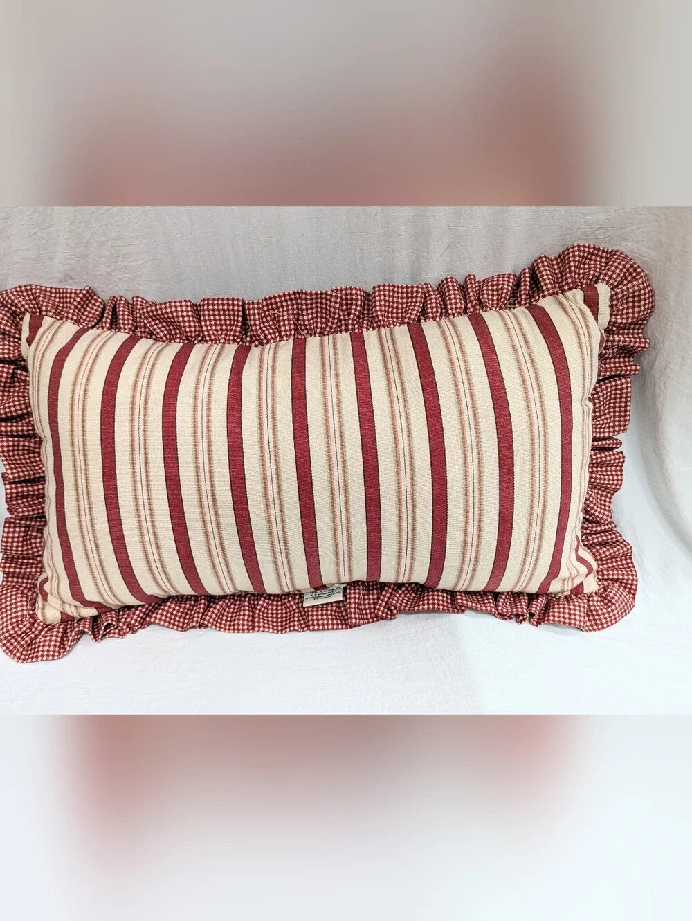 Waverly Schumacher Throw Pillow Lumbar 26x15 Farmhouse Cottage Core Traditional